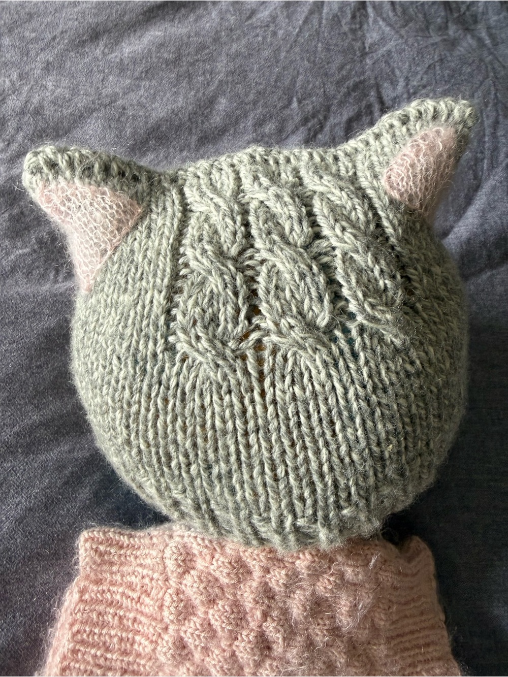 Cozy hat/scarf/leg warmers set